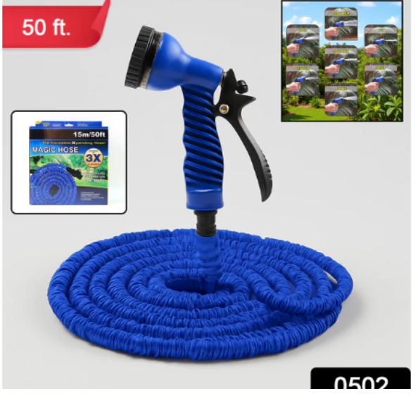 50 Ft Expandable Hose Pipe Nozzle – Garden & Car Wash | Velvet Wheels - Image 2