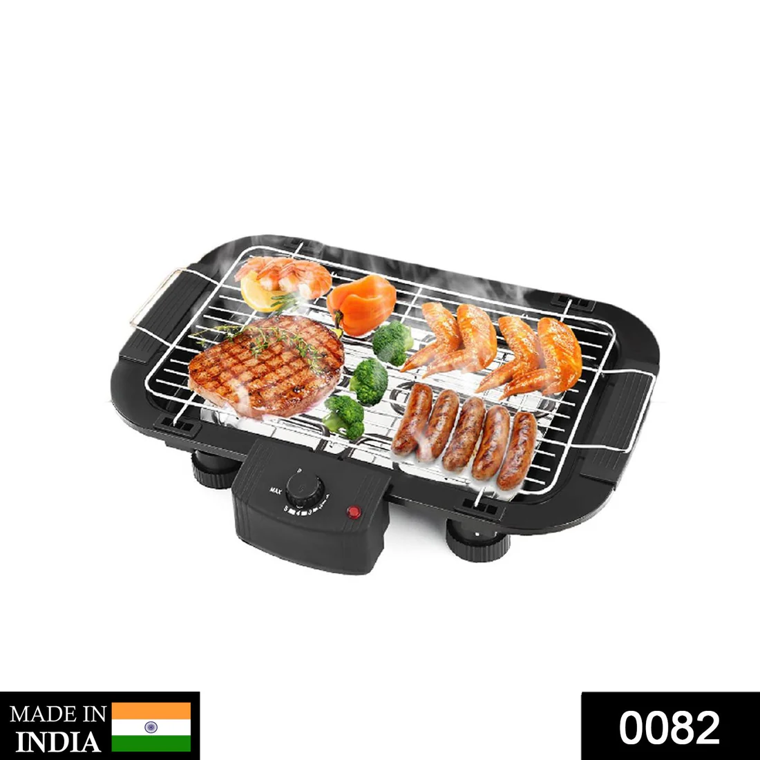 Barbecue Grill – Foldable, Non-Stick with Wooden Handle | CookAura - Image 4