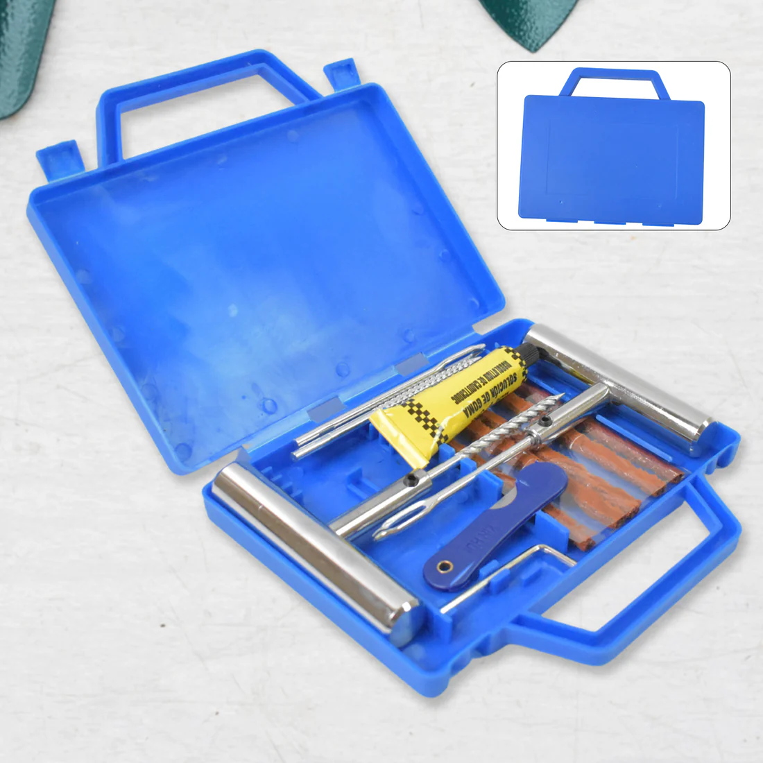 Never get stranded on Indian roads again! Our Tire Repair Kit is your ultimate companion for quick and effective puncture fixes.