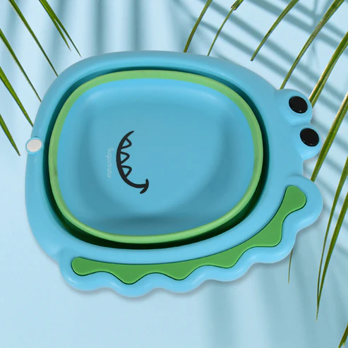 Foldable Baby Wash Basin – Space-Saving Frog Design | Bath Verse - Image 2