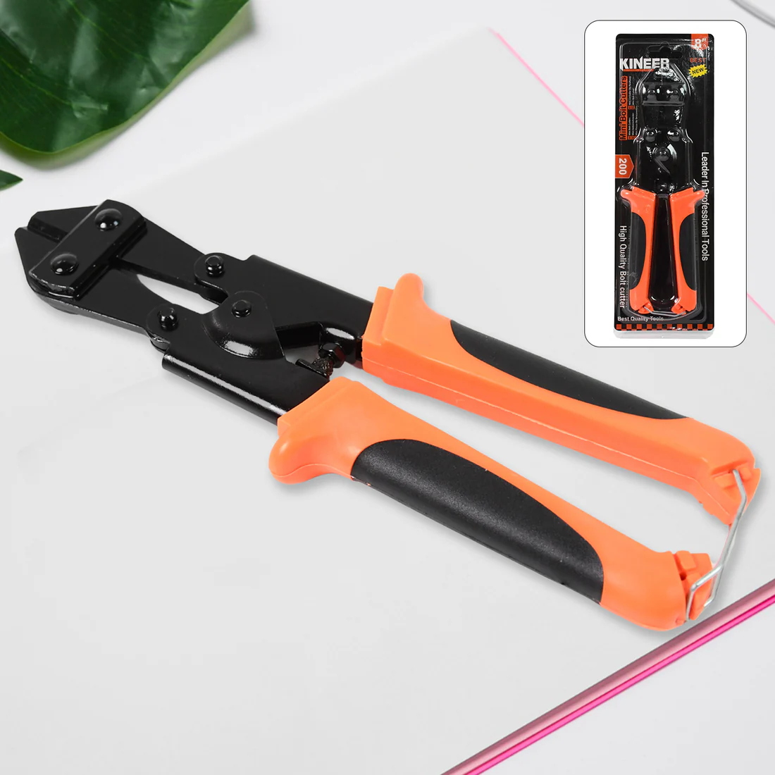 Get ready to tackle tough cutting tasks with the Mini Bolt Cutter from BoltForce, your ultimate companion for heavy-duty wire and rod breakin
