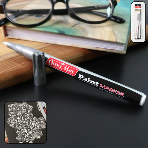 Silver Paint Marker Pen – Extra Fine Permanent Metallic Ink
