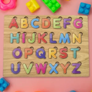 Wooden ABC Puzzle – Shapes Learning Board for Toddlers | Little Learners