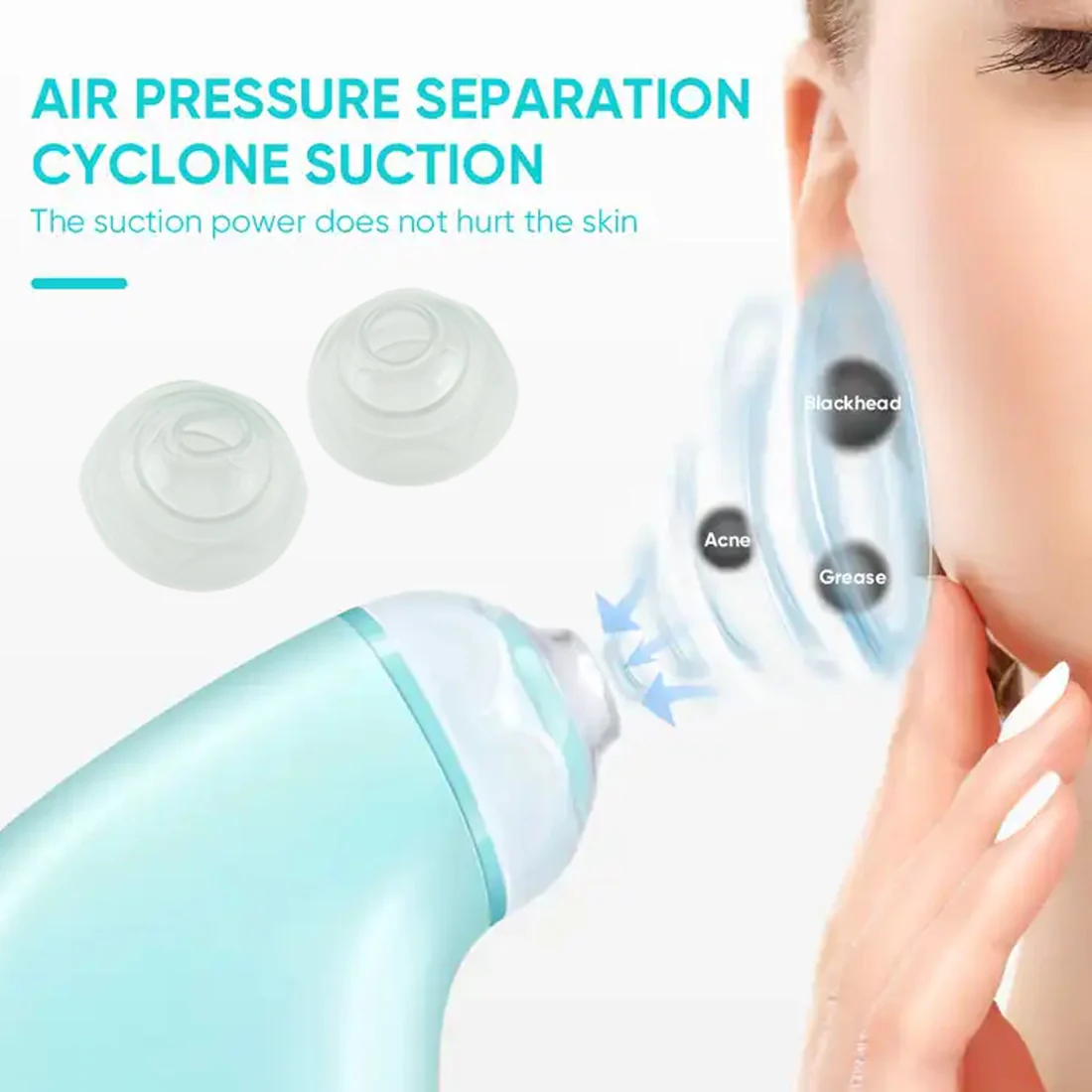 Achieve a visibly clearer and smoother complexion with the Vacuum Blackhead Remover from GlowForm.
