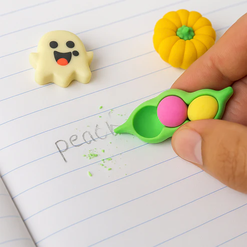 Cartoon Eraser – Soft Non-Toxic 3D Rubber for Kids