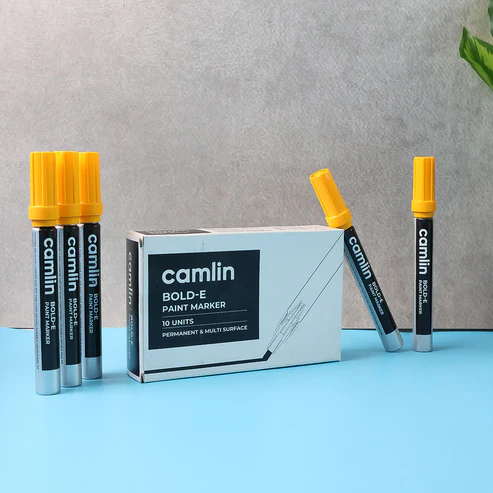 Yellow Paint Marker – Bold, Permanent Multi-Surface Marking