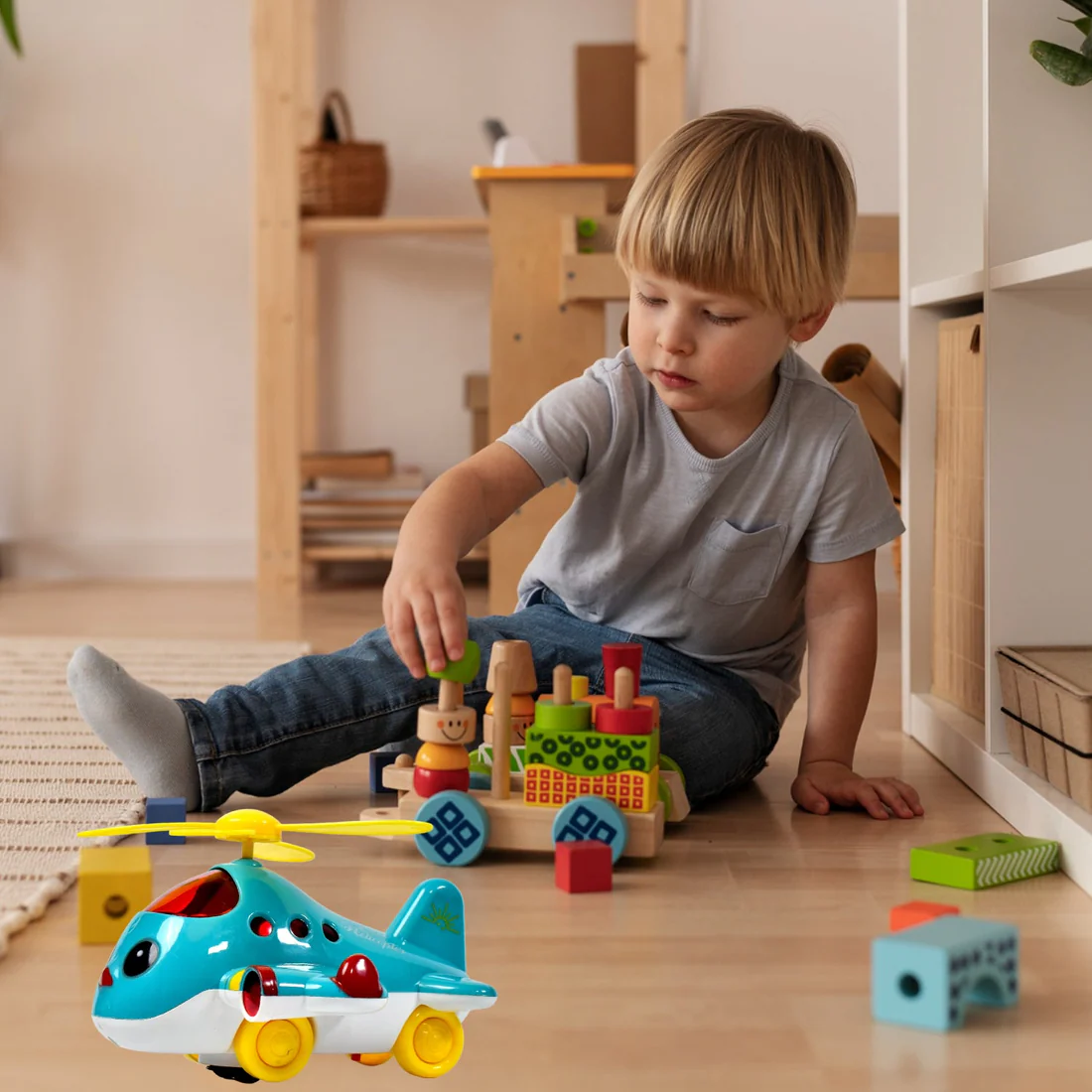 Musical Helicopter Toy – Lights & Sounds for Toddlers | Little Learners by Little Learners - Image 3