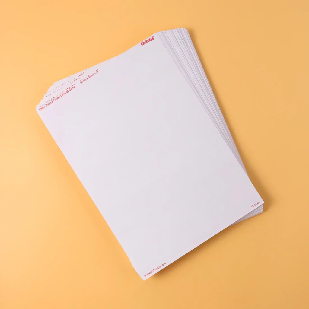 Self-Adhesive Labels A4 Sheets – 2400 Permanent Printer Stickers