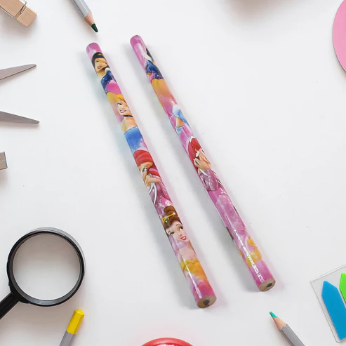 Cartoon Wooden Pencil Set – 5-in-1 Kids Stationery