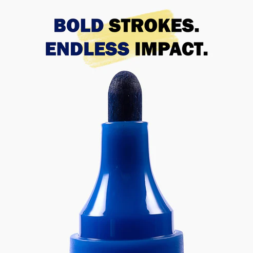 Permanent Marker Blue – Bold, Long-Lasting Ink Pack of 10