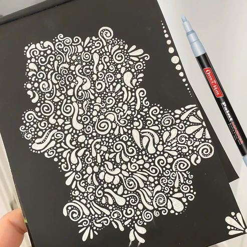 Silver Paint Marker Pen – Extra Fine Permanent Metallic Ink
