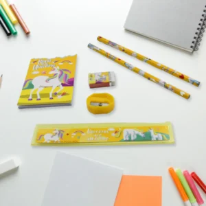 School Stationery Set – 6 Pc Kit for Kids & Office