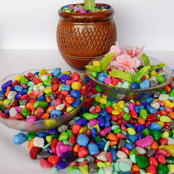 Decorative Pebbles – Multicolor Stones for Garden & Vase | Indo Glow - Image 3