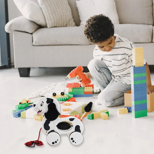 Pull Along Toddler Toy – Developmental Dog Design for Walking - Image 2