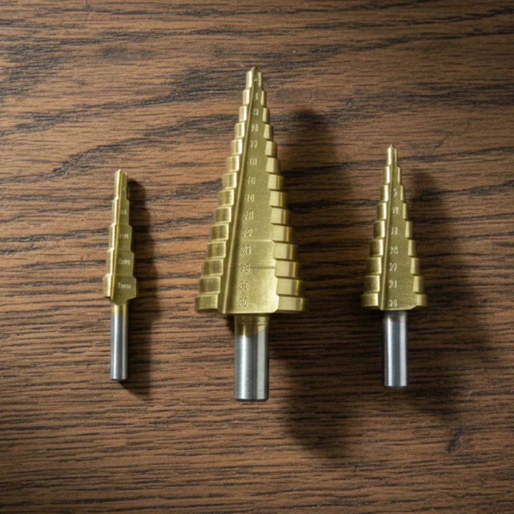 Upgrade your toolkit with the ultimate HSS Steel Step Drill Bit Set from BoltForce, engineered for precision and durability.