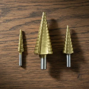 Upgrade your toolkit with the ultimate HSS Steel Step Drill Bit Set from BoltForce, engineered for precision and durability.