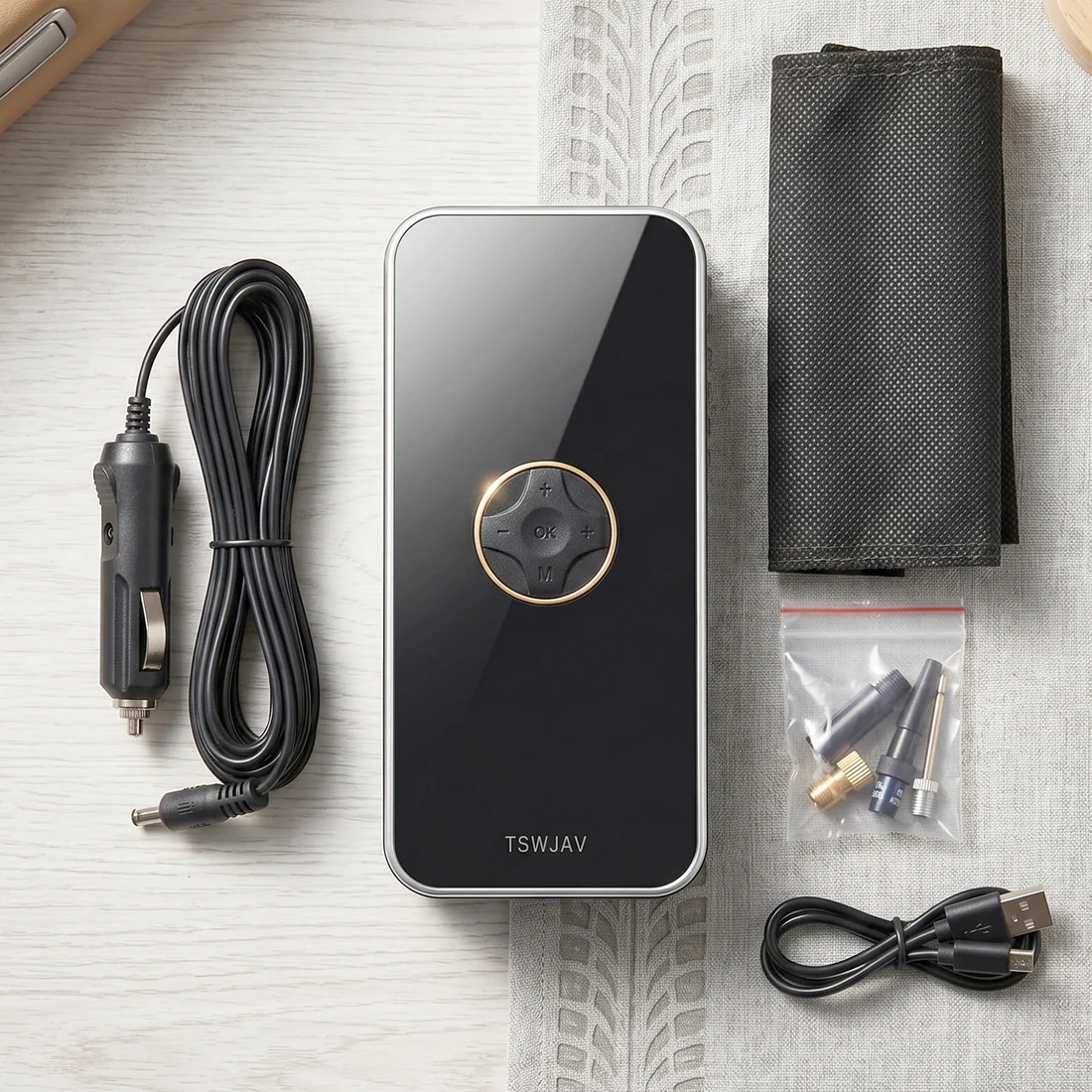 Portable Electric Car Tyre Pump – Wireless & Rechargeable for Easy Inflation