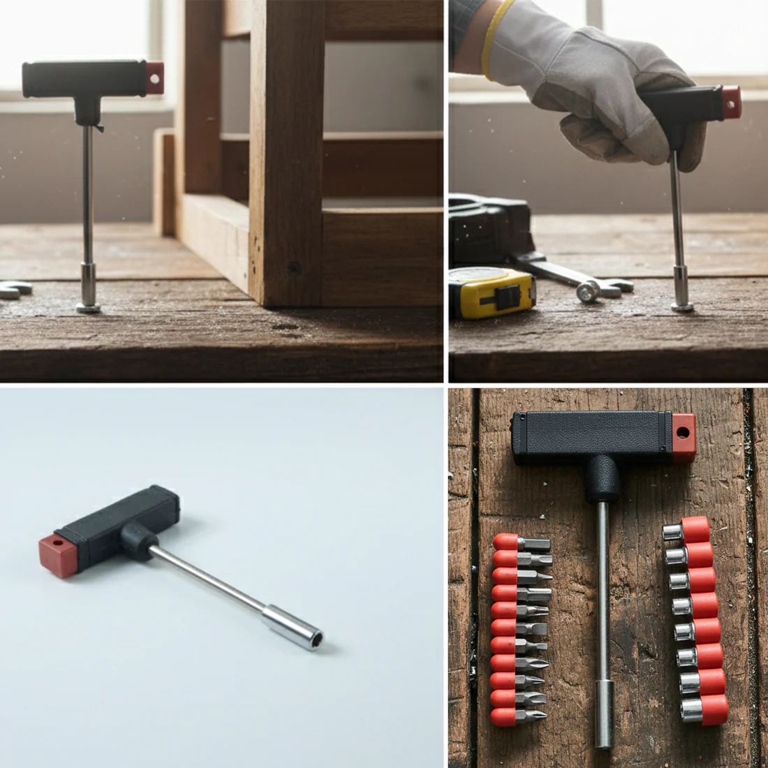 T Handle Screwdriver Set – 20-in-1 Interchangeable Heads Kit - Image 3