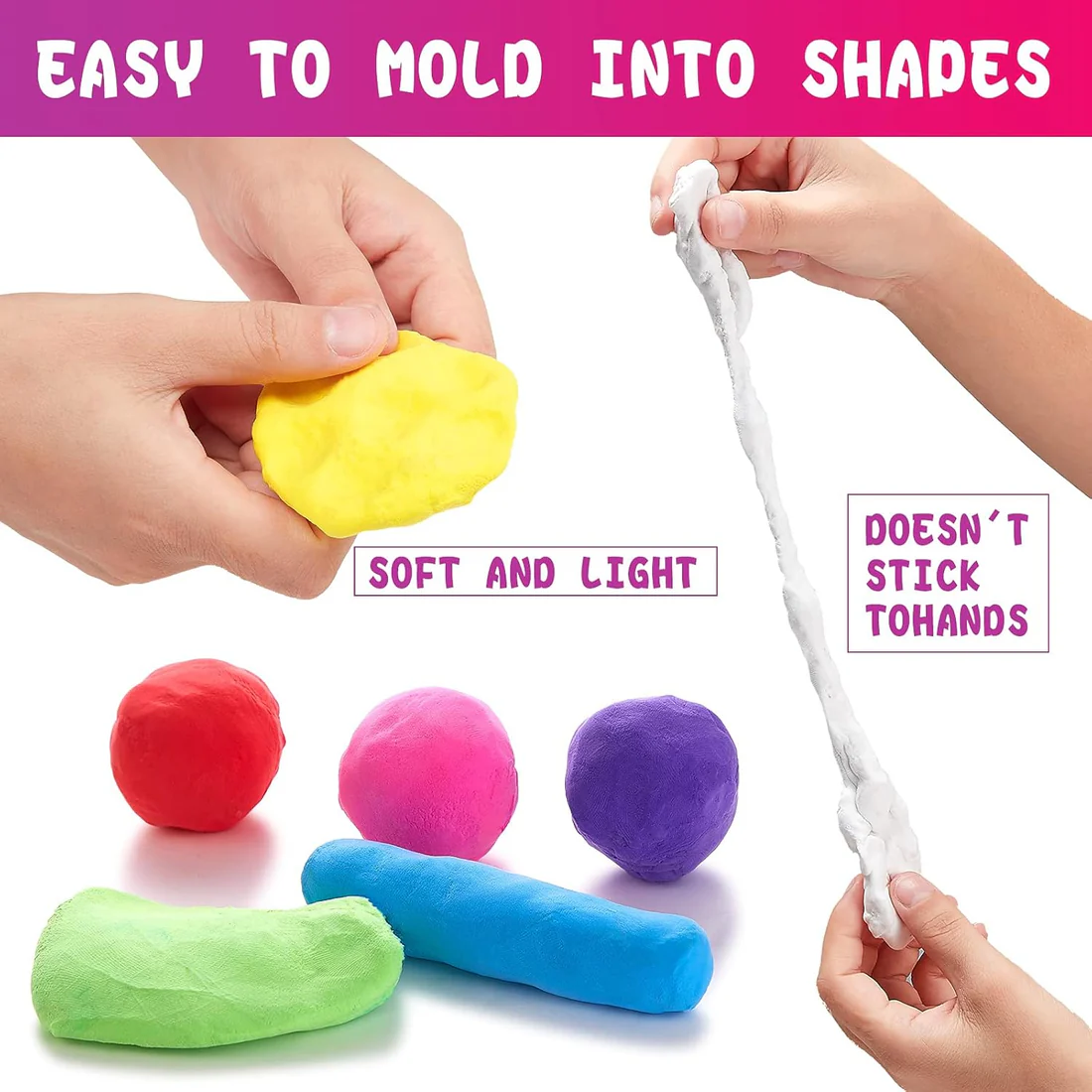 Antibacterial Kids Clay Set – 12 Vibrant Colours for Creative Play