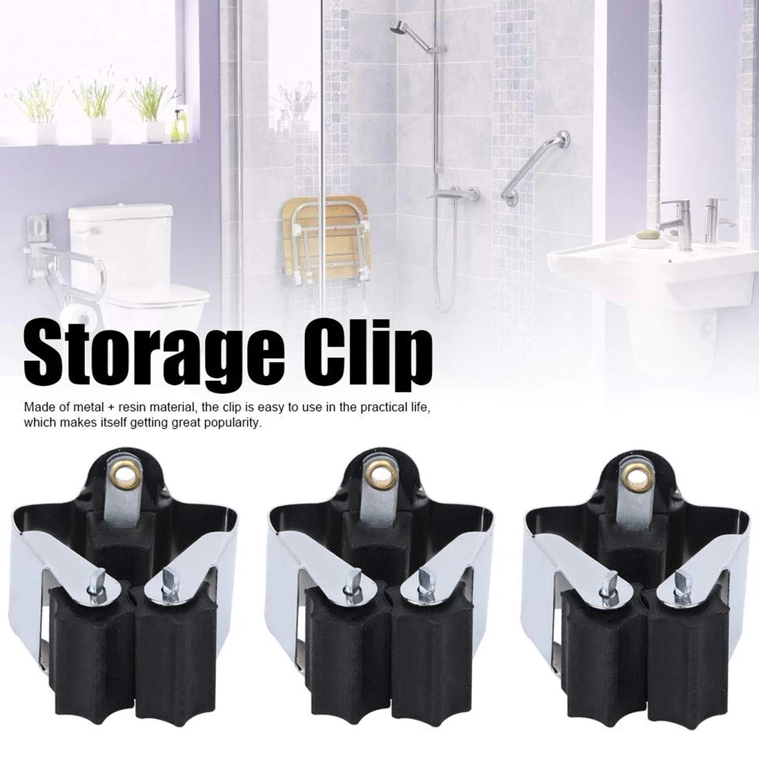 ˇDeclutter your home and garage effortlessly with the ultimate Wall Mount Mop Holder from GlimmerHome.