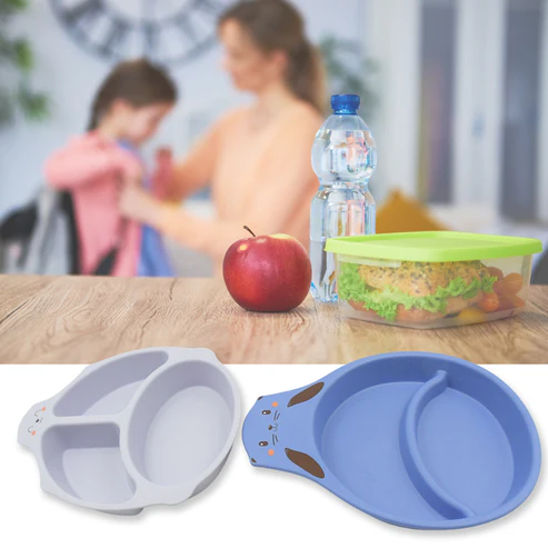 Bamboo Fibre Baby Feeding Set – 7 Pcs Dinnerware | Baby Ladle - Image 3