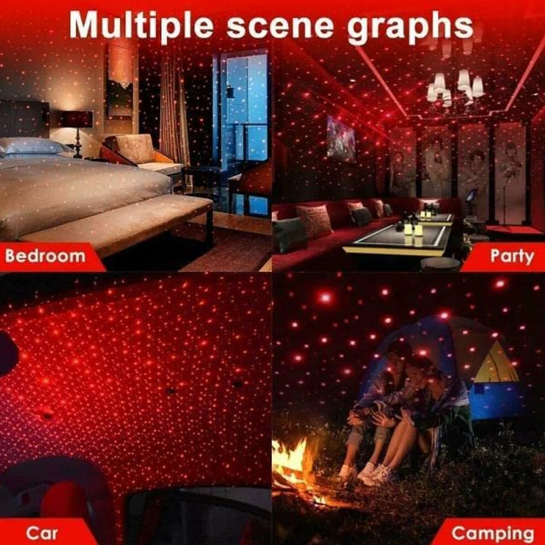 Transform your space into a celestial wonderland with the USB Star Projector from DeoDap.