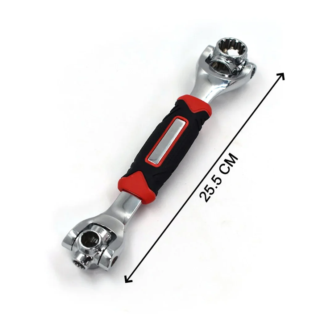 Introducing the ultimate Universal Socket Wrench from RaceVault, your all-in-one solution for tackling a myriad of repair tasks with unparalleled ease and efficiency.