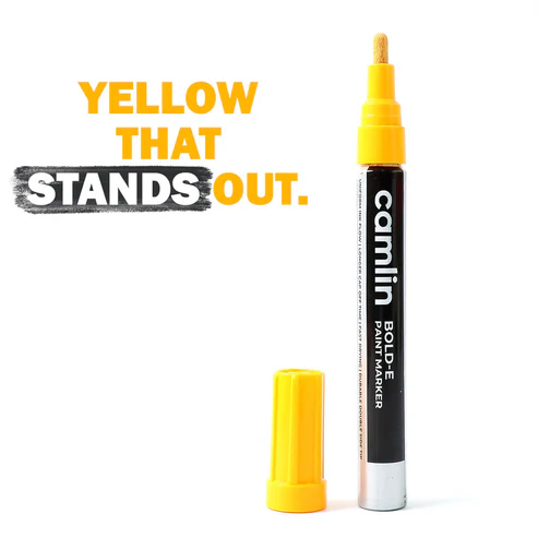 Yellow Paint Marker – Bold, Permanent Multi-Surface Marking