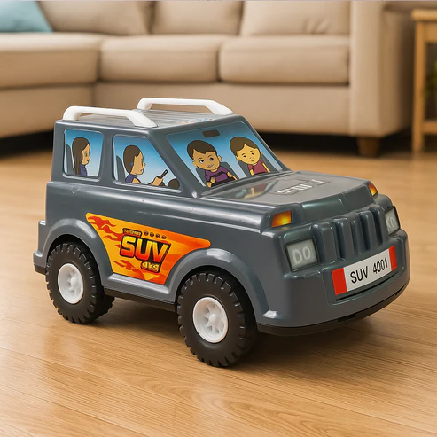 SUV Toy Car for Kids – Realistic Design & Movable Wheels - Image 3