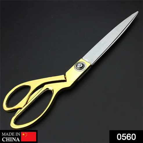 Cloth Cutting Scissors – Gold Plated, Heavy Duty Tailoring Shears