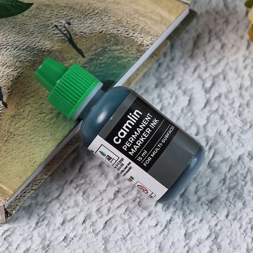Permanent Marker Ink 15 ml – Vibrant Green Refill for Multi-Surfaces - Image 4