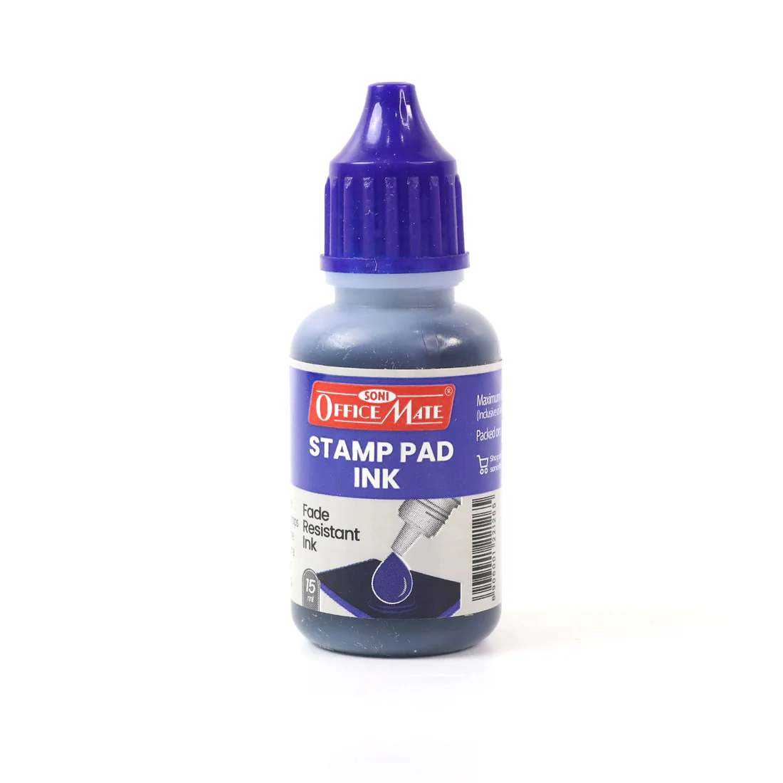 Stamp Pad Ink Blue – Quick-Drying, Fade-Resistant 15 ml Refill