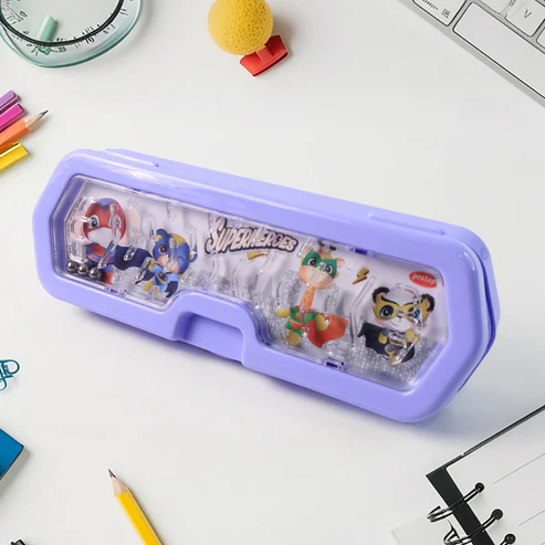 Kids Pencil Box with Maze Game – Fun & Functional School Storage - Image 3