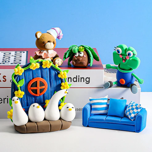Antibacterial Kids Clay Set – 12 Vibrant Colours for Creative Play - Image 4