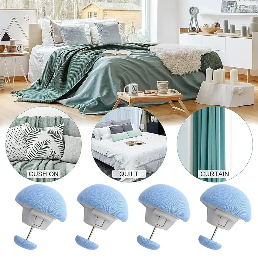 Mushroom Upholstery Pins – Elegant No-Sew Furniture Decor