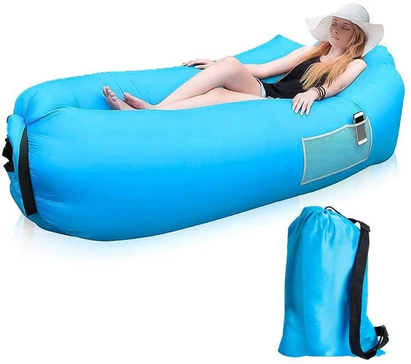 Inflatable Camping Lounger – Neck Support & Portable | Trekola - Image 3
