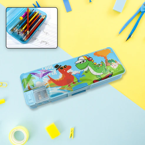Kids Pencil Case – Dual Compartment Stationery Box - Image 4