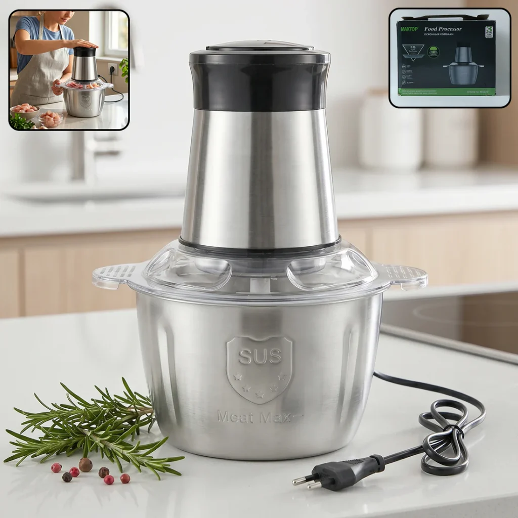 Electric Food Processor – 2 Litre Capacity for Easy Cooking