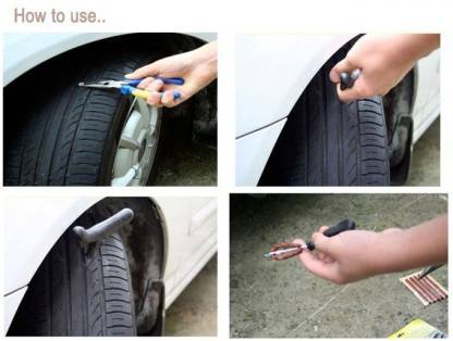 Tubeless Tyre Puncture Repair Kit – Complete Set for Cars & Bikes | RaceVault - Image 2