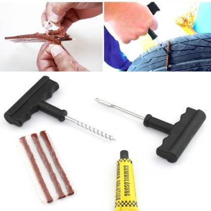 Tubeless Tyre Puncture Repair Kit – Complete Set for Cars & Bikes | RaceVault - Image 3