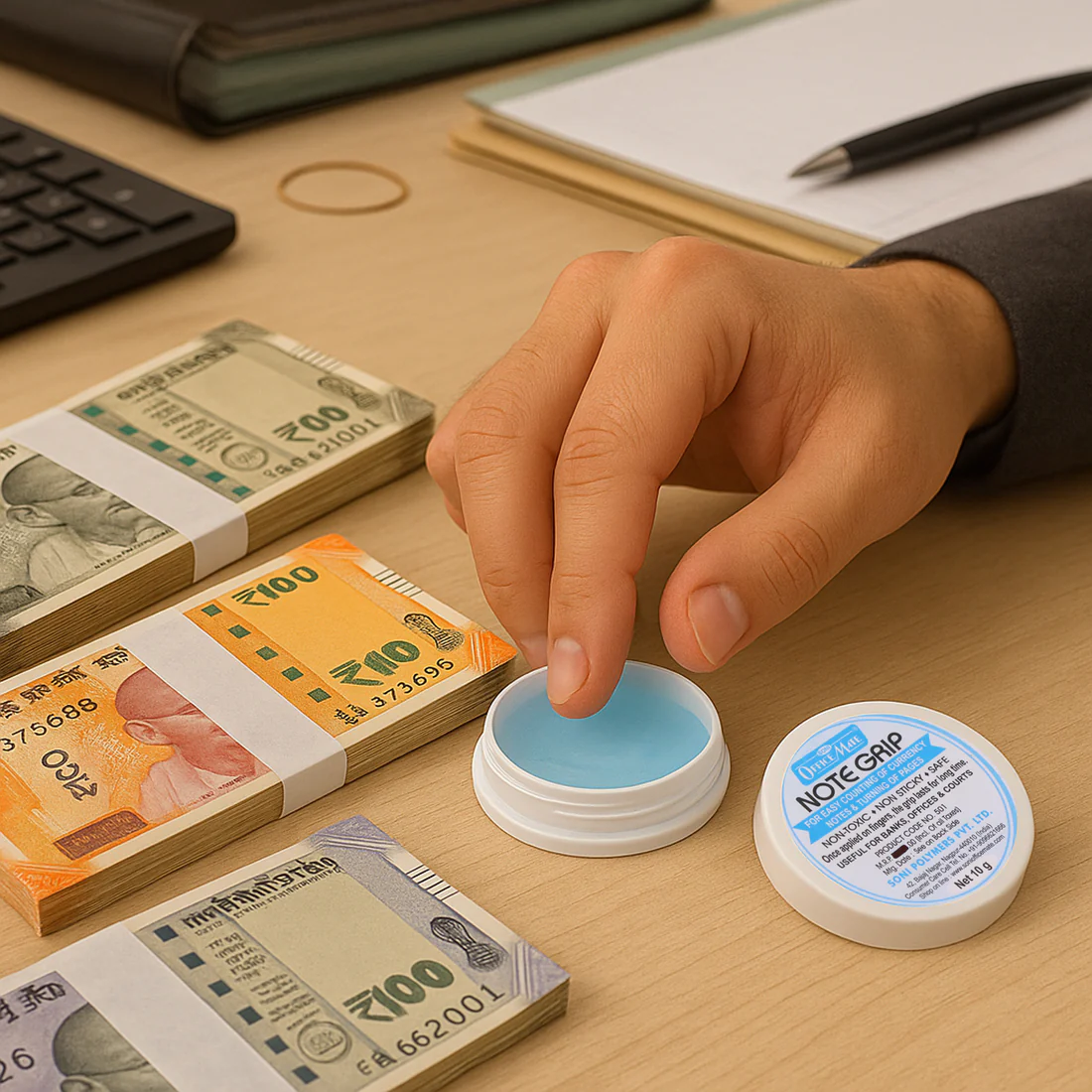 Note Grip 10g – Non-Sticky Gel for Smooth Currency Handling