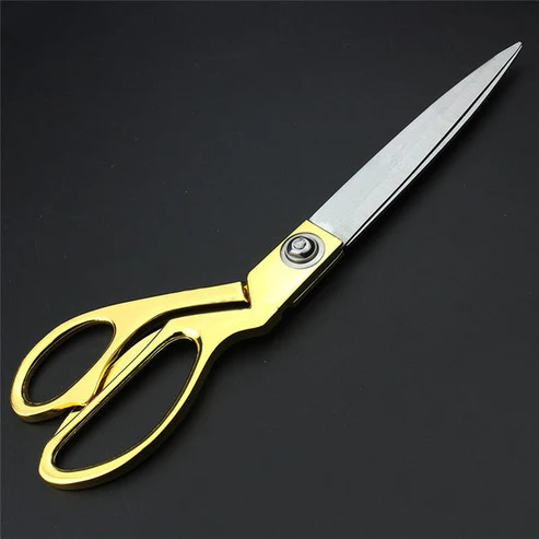 Cloth Cutting Scissors – Gold Plated, Heavy Duty Tailoring Shears
