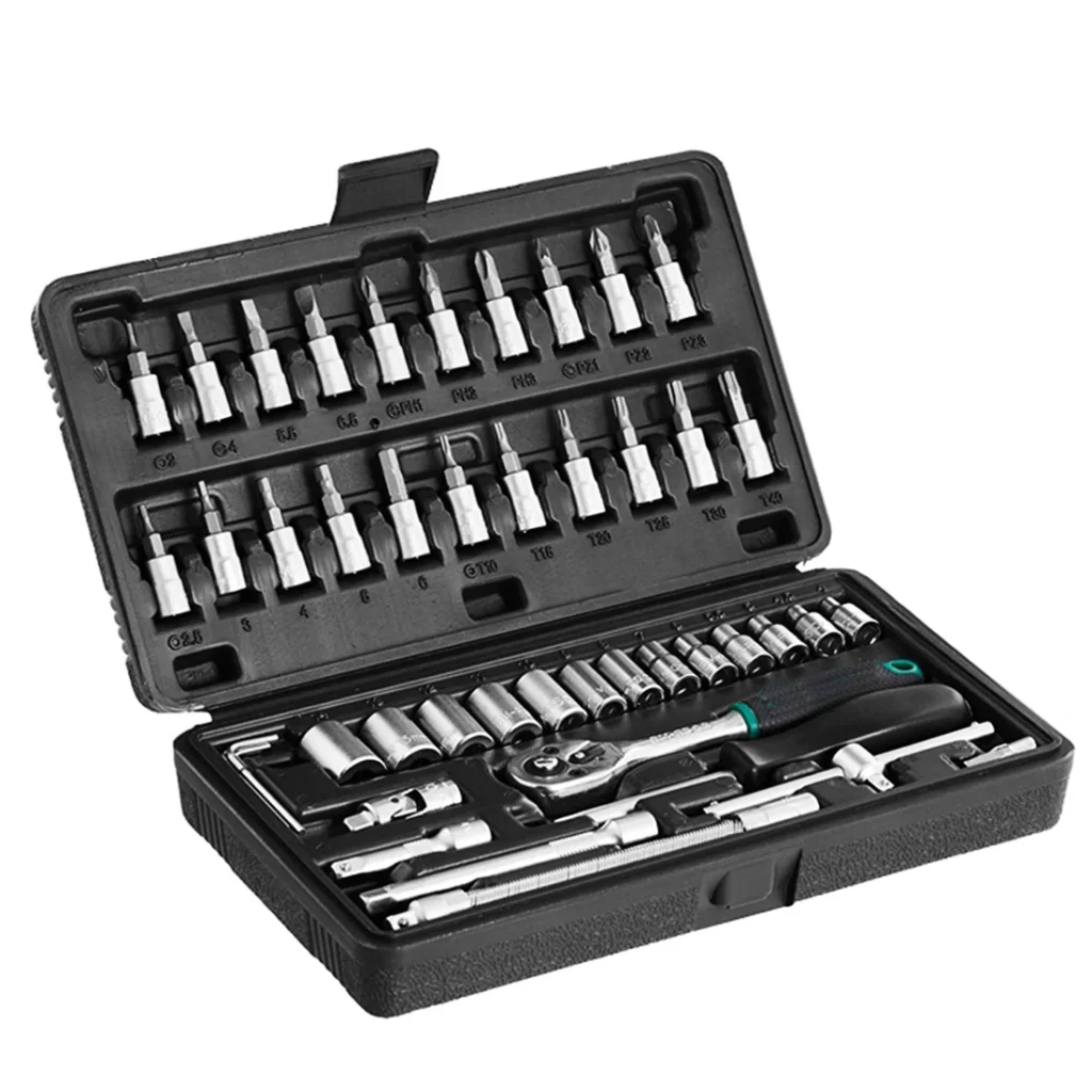 Socket Set – 46 Pcs 1/4" Drive Tool Kit