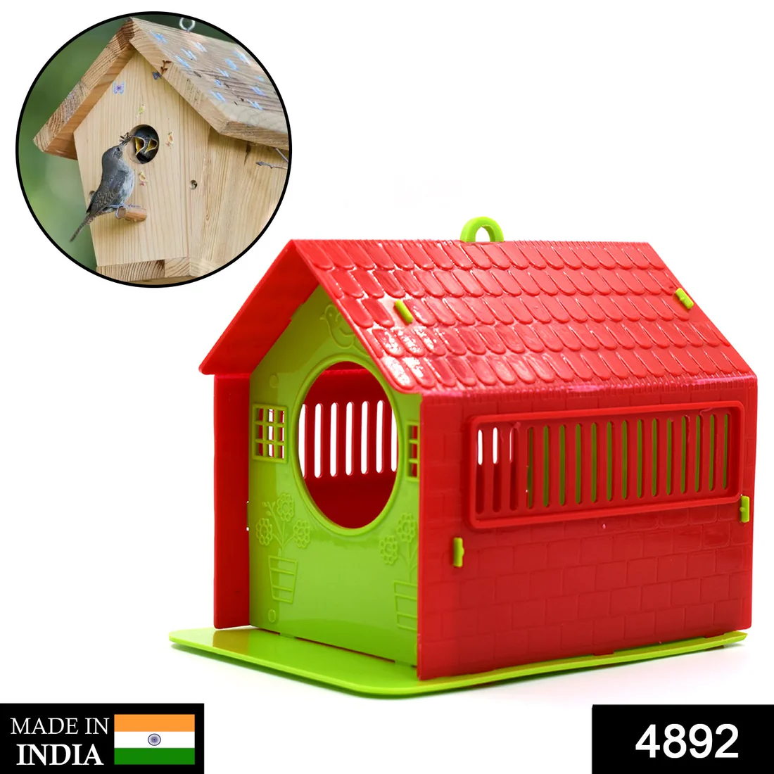 Wooden Bird House for Small Garden Birds & Sparrows | Garden Vera - Image 2