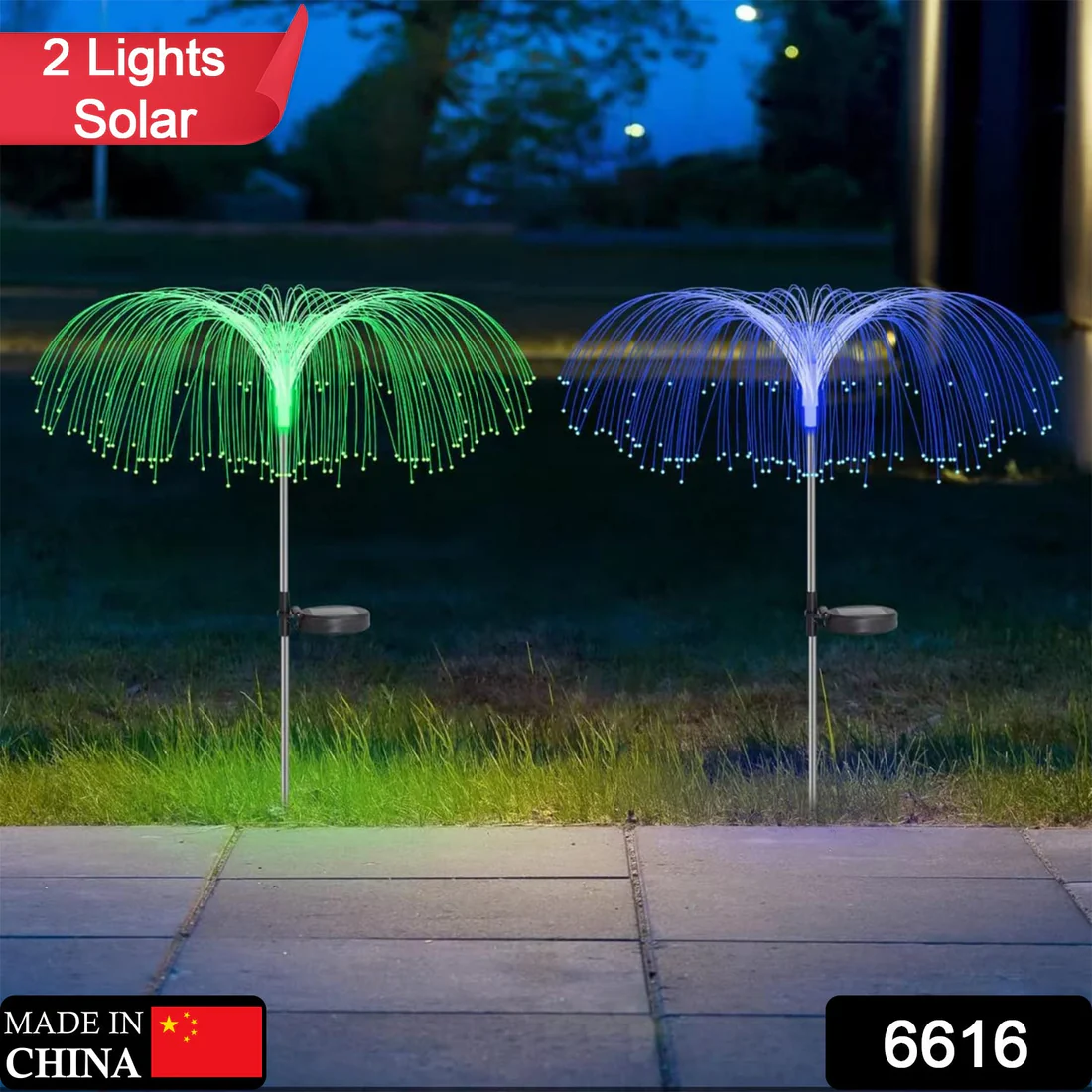 Solar Garden Lights – Waterproof 7-Color Changing Jellyfish Décor - Image 2