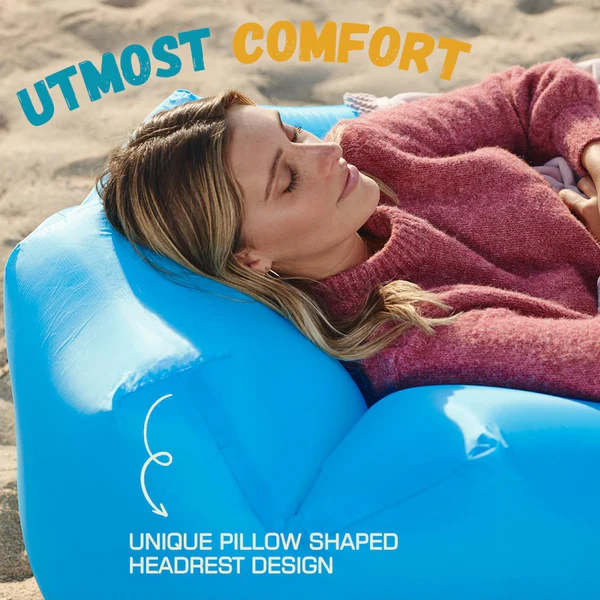 Inflatable Camping Lounger – Neck Support & Portable | Trekola - Image 2