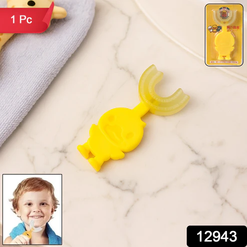 Baby Toothbrush – Cute Duck U-Shape Soft Silicone 360° Brush - Image 2