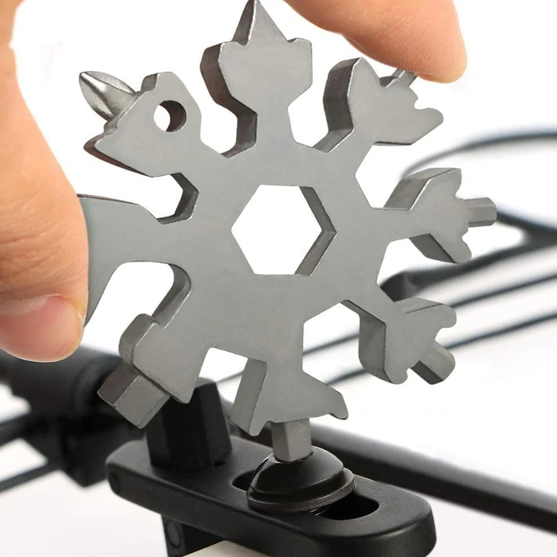 Unleash unparalleled versatility with the BoltForce Snowflake Multi-Tool, your ultimate companion for everyday tasks and unexpected challenges.