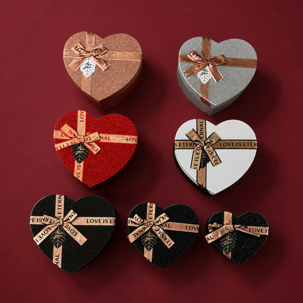 Heart-Shaped Gift Box Set of 3 – Elegant & Reusable Packaging - Image 4