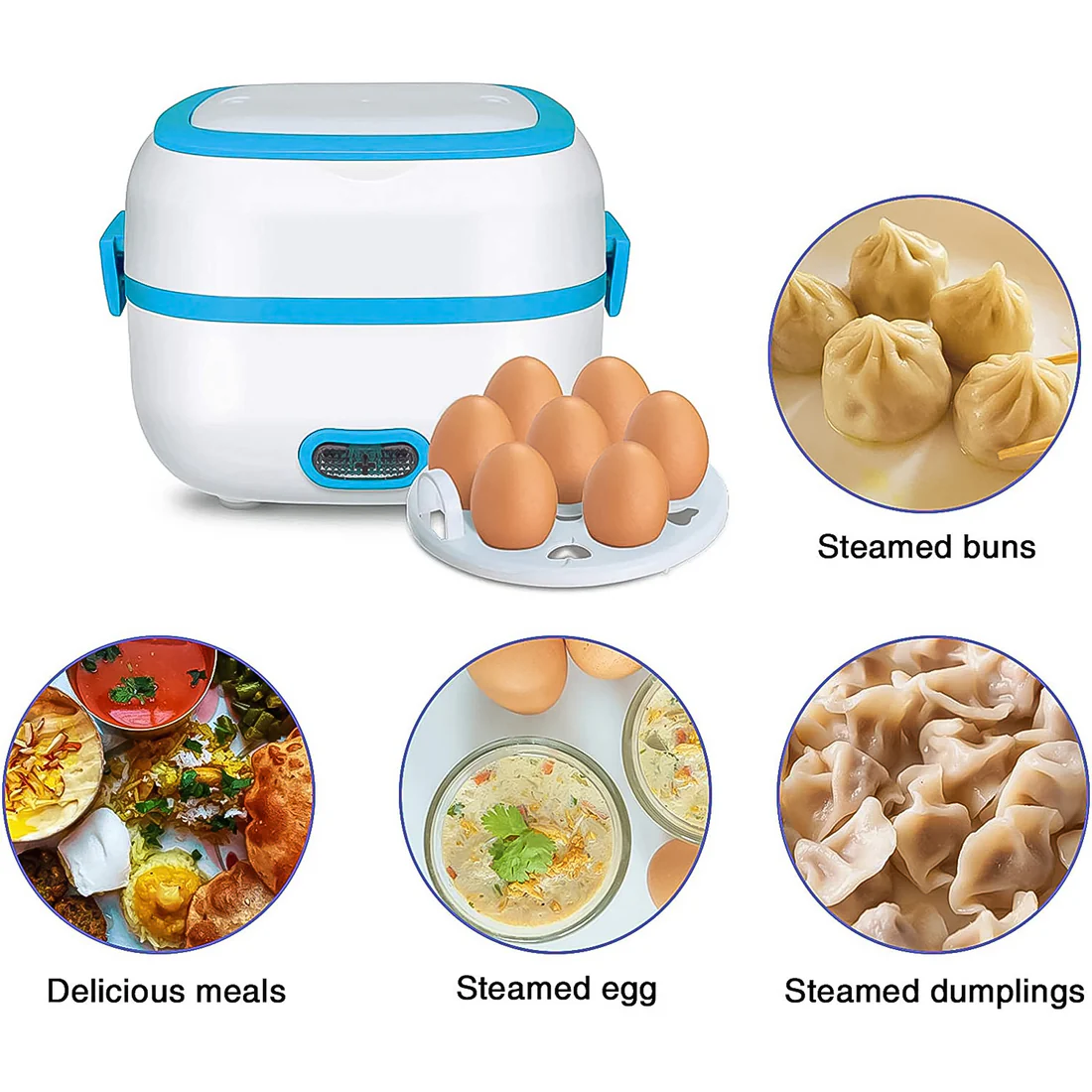 Electric Lunch Box – 3-in-1 Stainless Steel Food Heater | Lunchie Bunchie